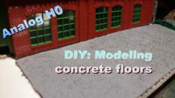 Model-Making: cheap DIY clay for modeling concrete floors - marklin model-railway h0 1:87