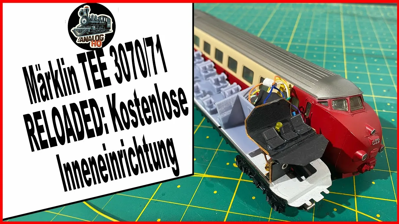 Innenausstattung Großraumwagen - Märklin TEE 3071